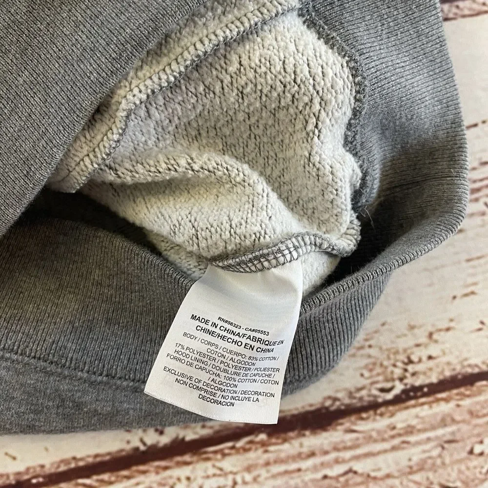Nike Women's‎ Hoodie Pullover Size Medium Activewear Gray Orange Tag